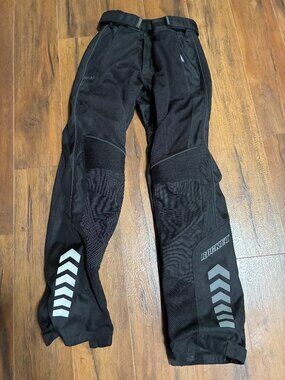 Motorcycle Mesh Padded Joe Rocket Zippered Pants Mens Medium USA Black Bike Moto